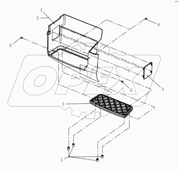 Декоративная накладка нижней ступеньки