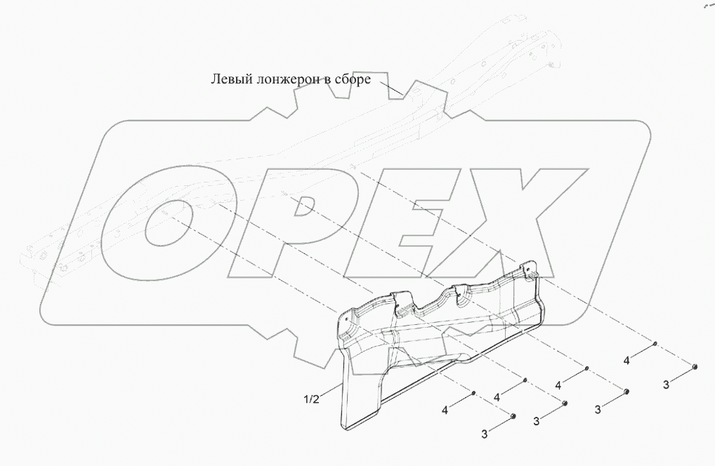  Боковой дефлектор двигателя