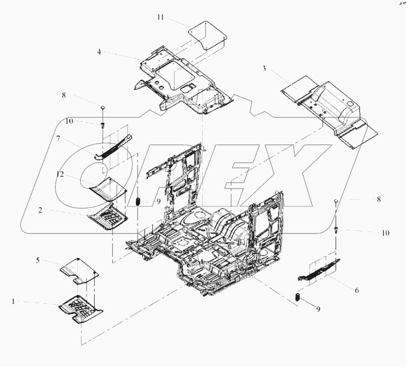  Напольное покрытие и накладка порога