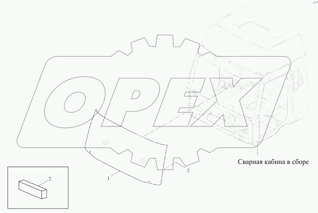  Ветровое стекло
