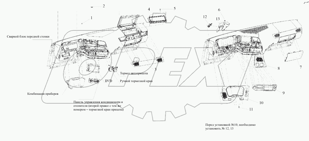  Передняя панель