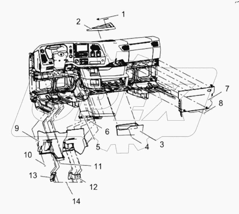  Передняя панель