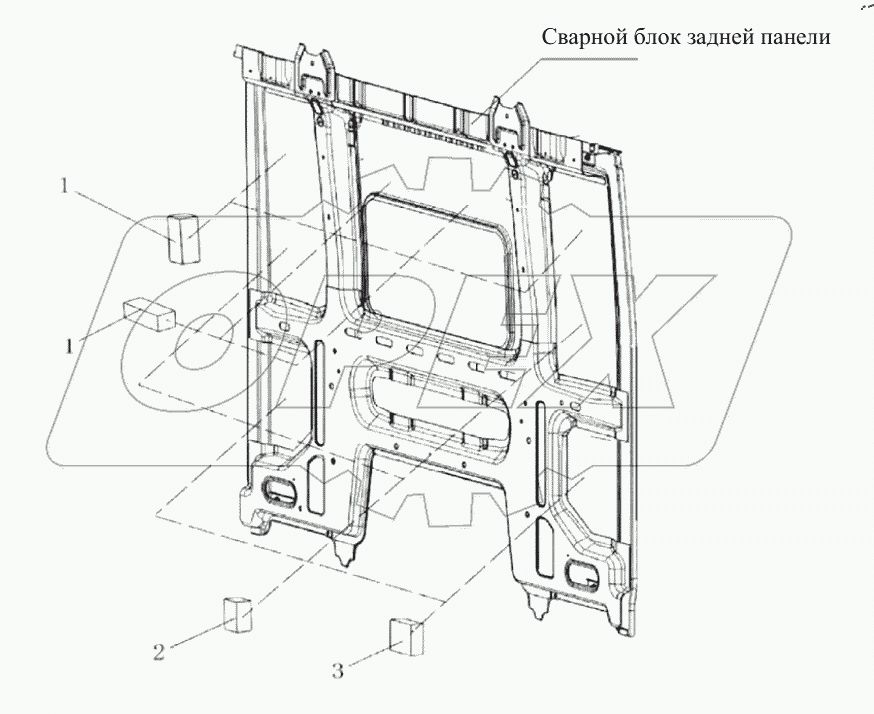  Задняя стенка