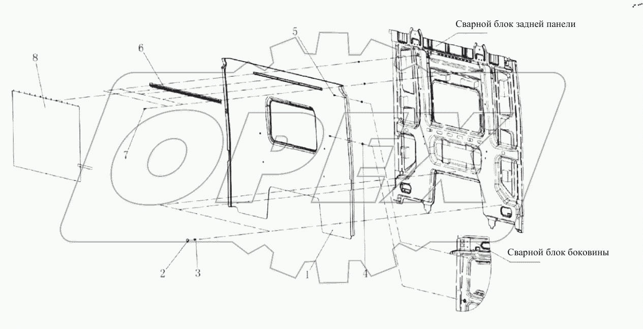  Задняя стенка