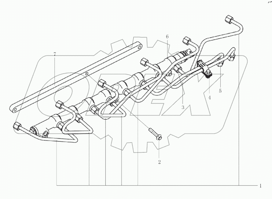  Топливопровод высокого давления