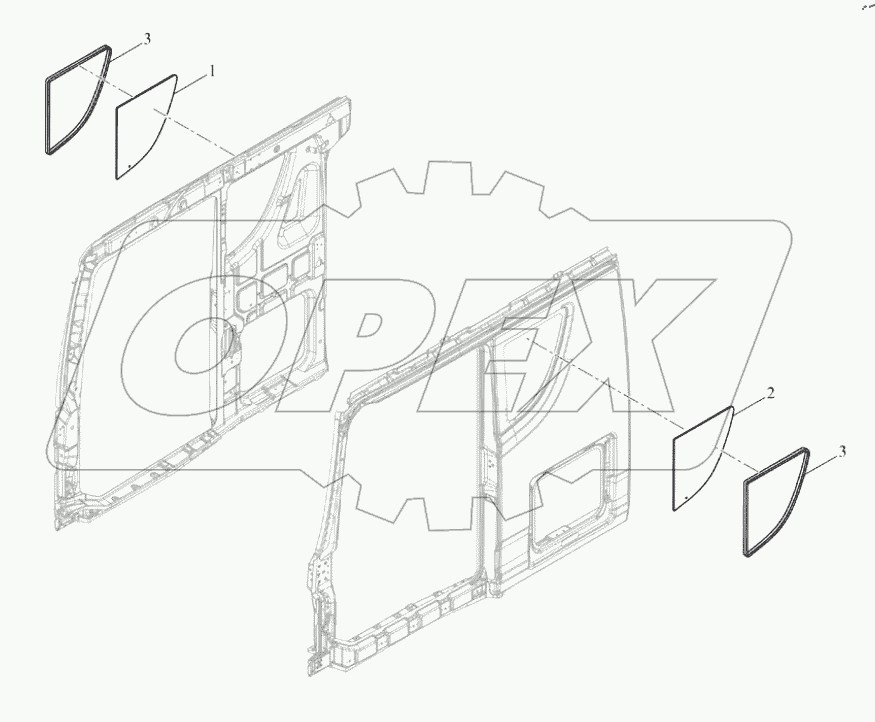  Боковое стекло