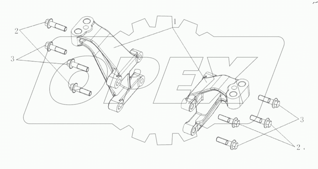  Кронштейн передней опоры двигателя