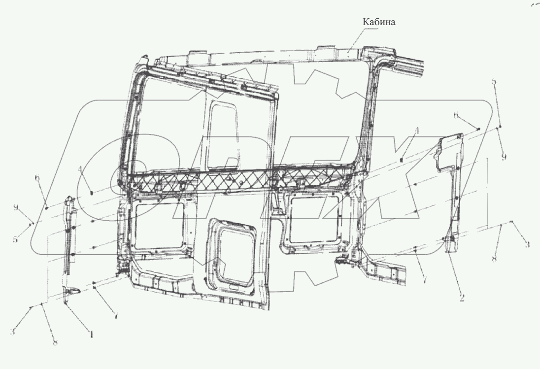  Нижняя облицовка стойки А