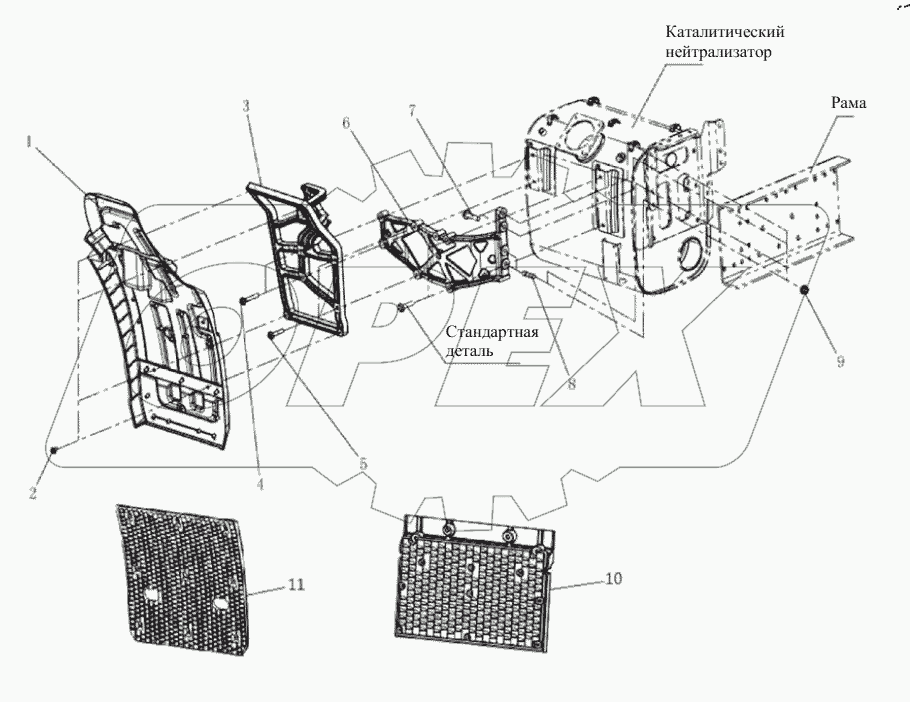  Правое заднее крыло