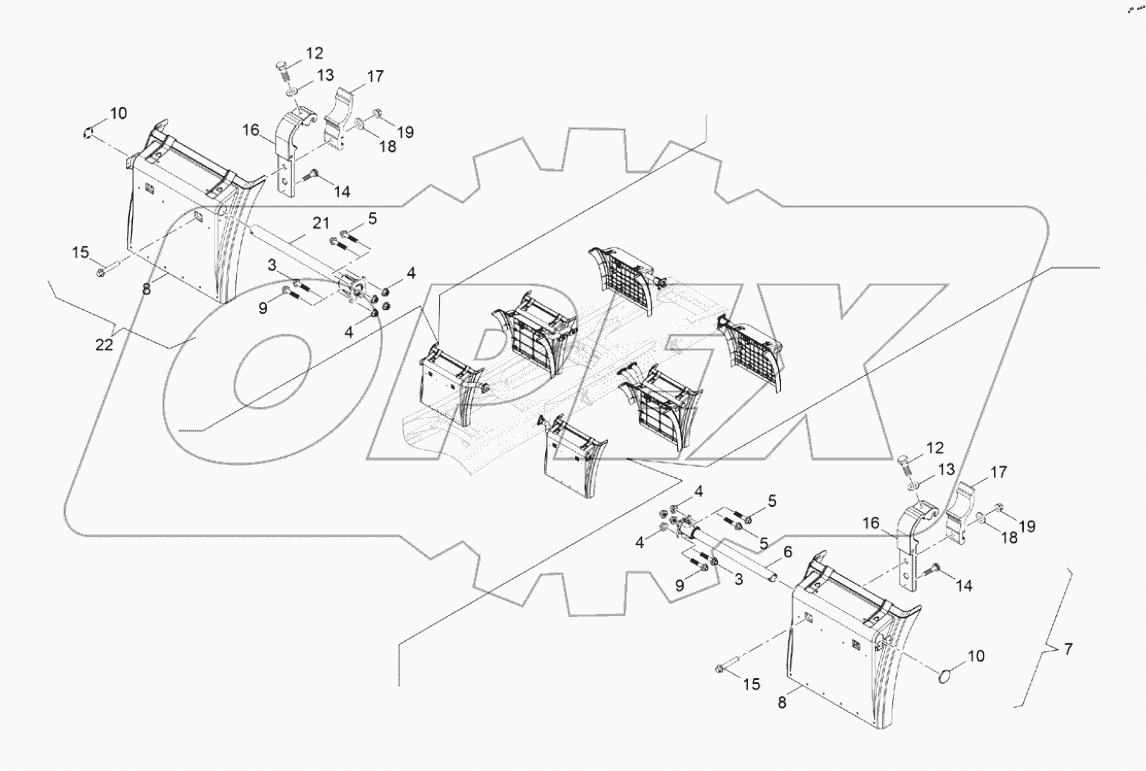  Заднее крыло