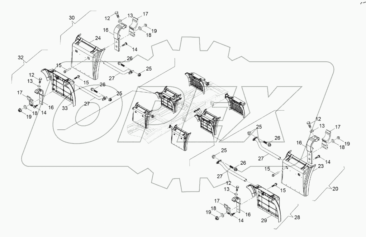  Заднее крыло