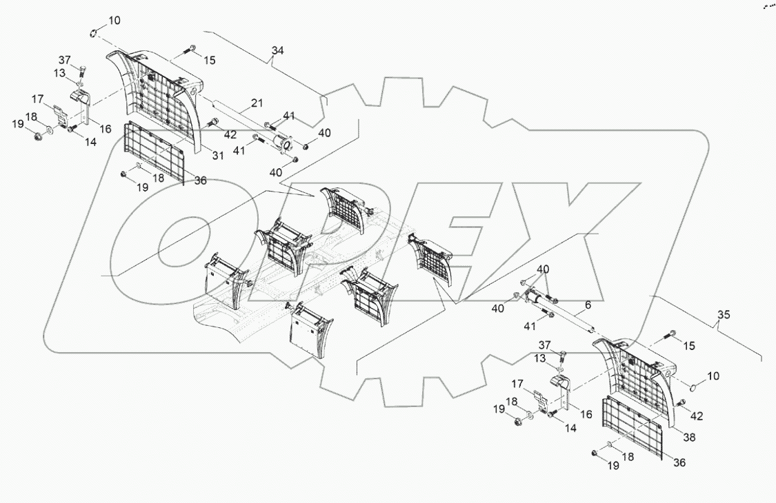 Заднее крыло