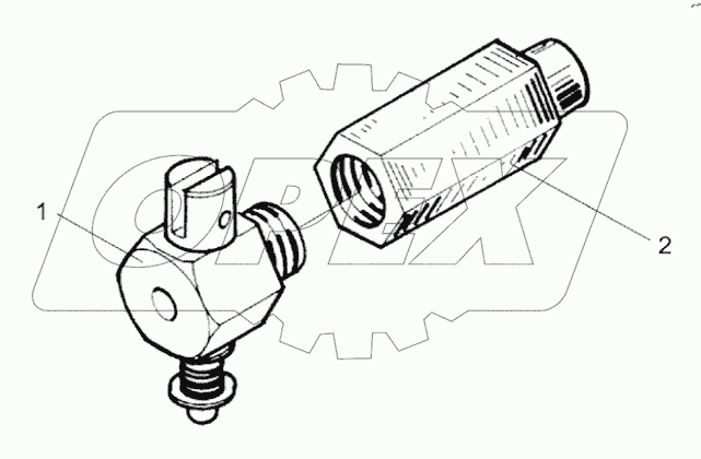  Сливной кран