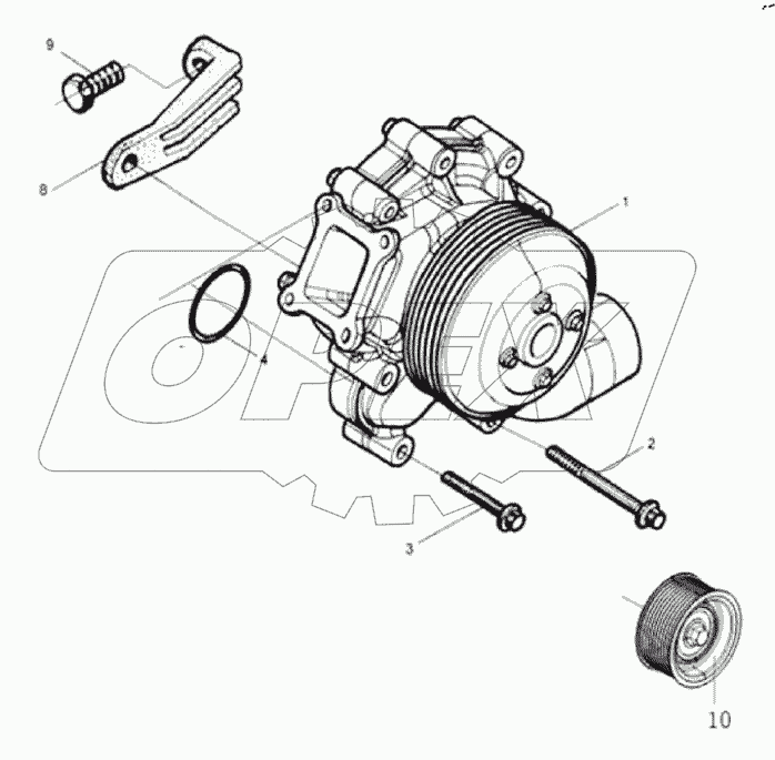  Насос охлаждающей жидкости