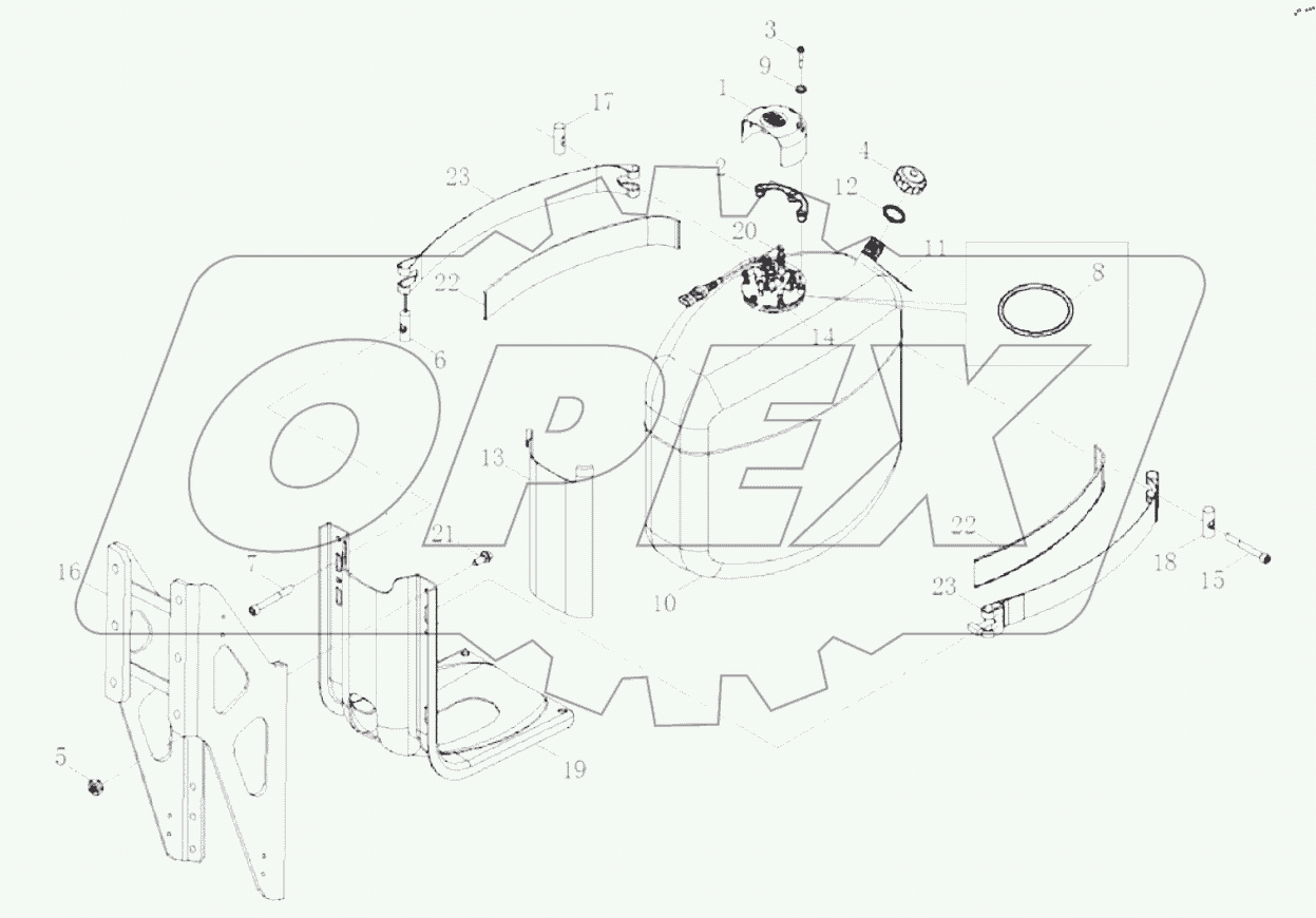  Бак и трубопровод мочевины (3)