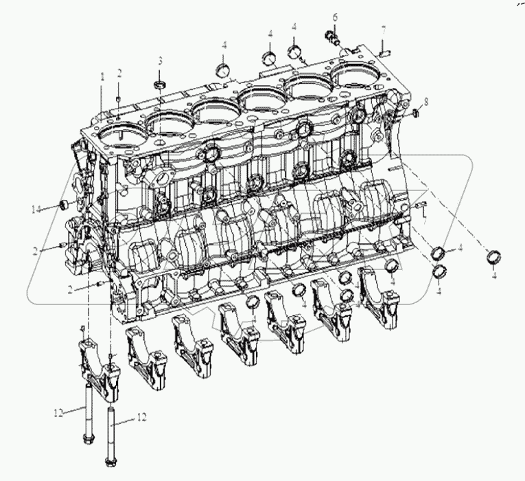  Блок цилиндров