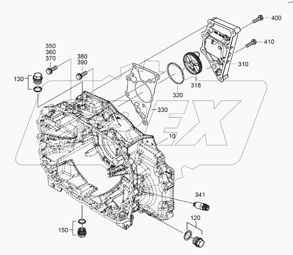  Картер коробки передач (1)