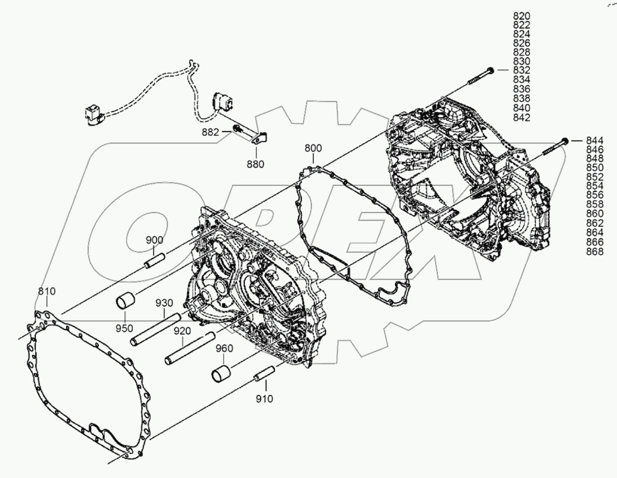  Картер коробки передач (2)