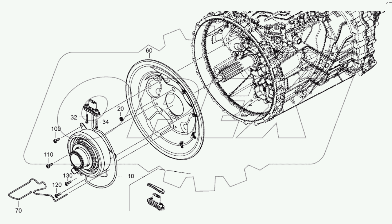  Механизм выключения сцепления