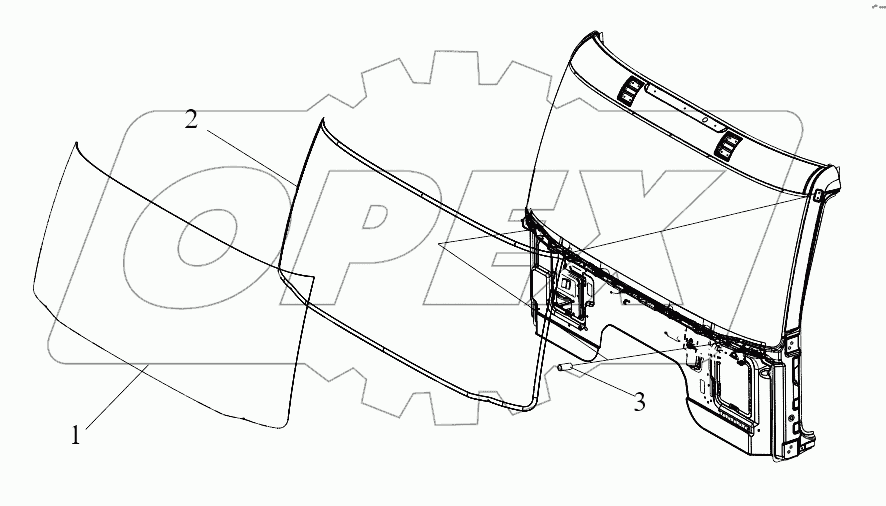  Front Windscreen Glass