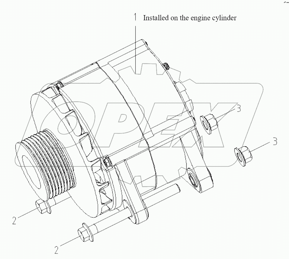  Alternator and Bracket