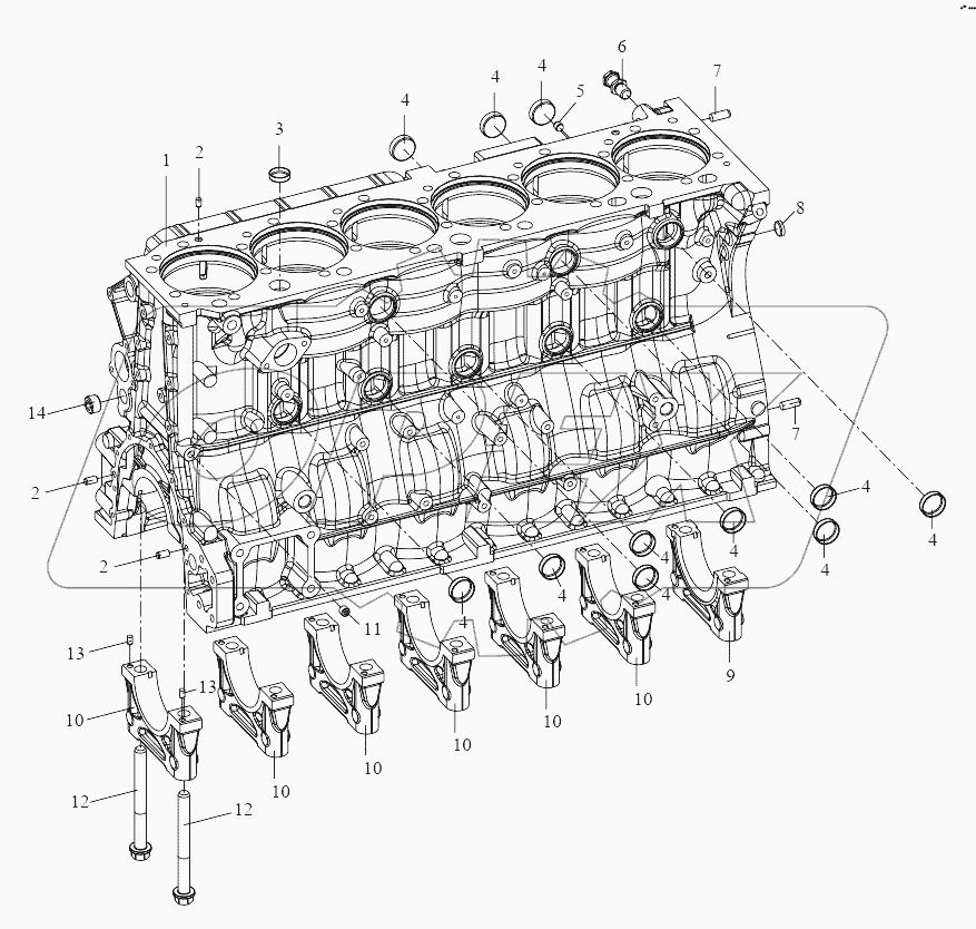  Cylinder Block Assembly