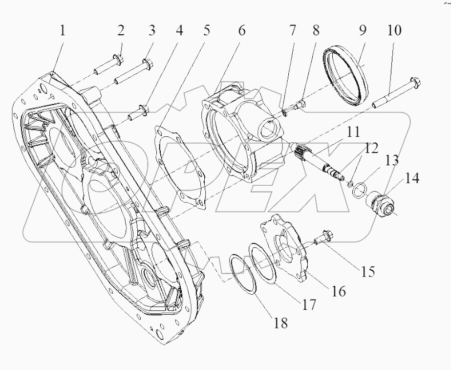 Shell, Auxiliary Gearbox