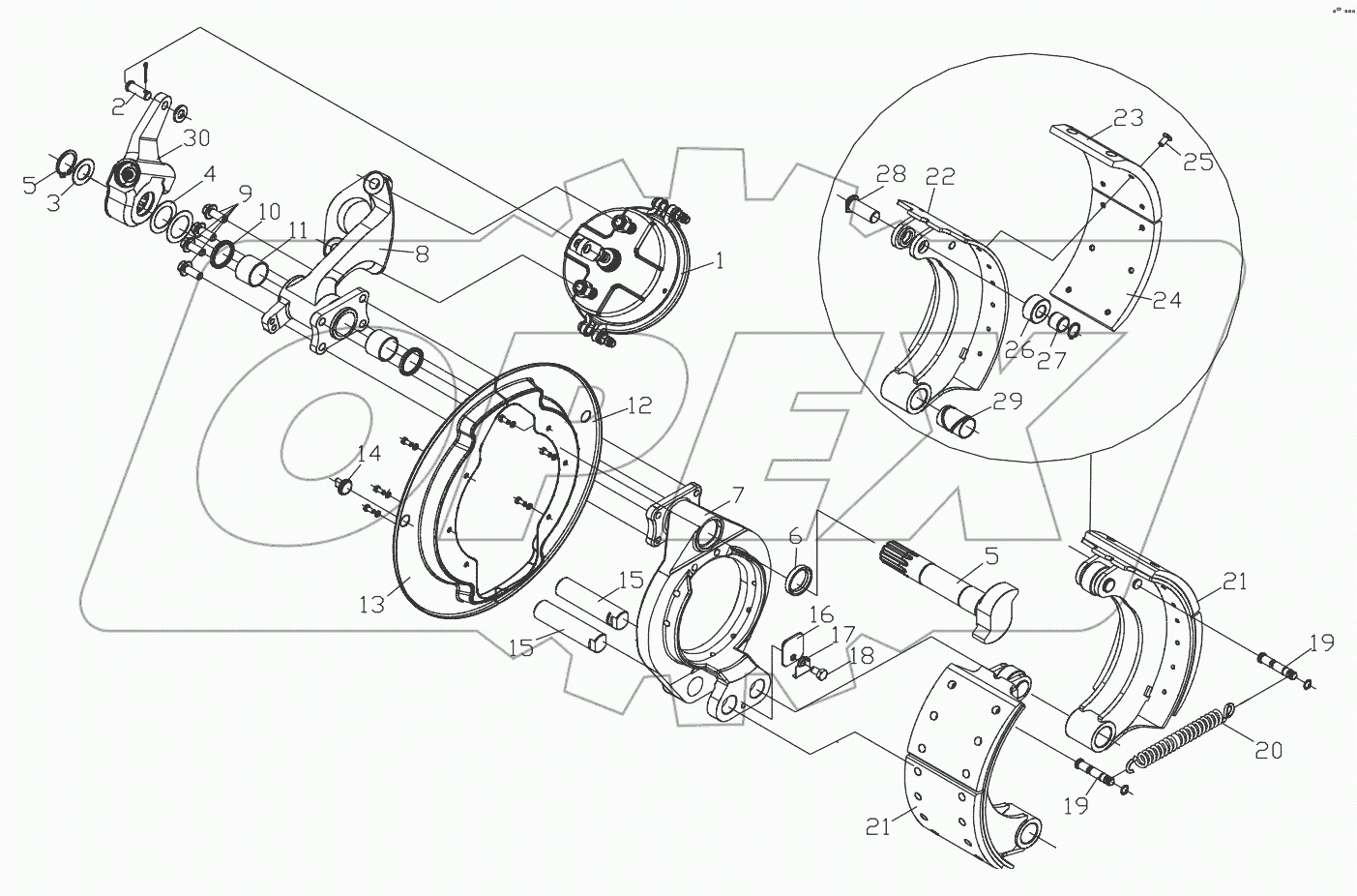  Front Axle Brake