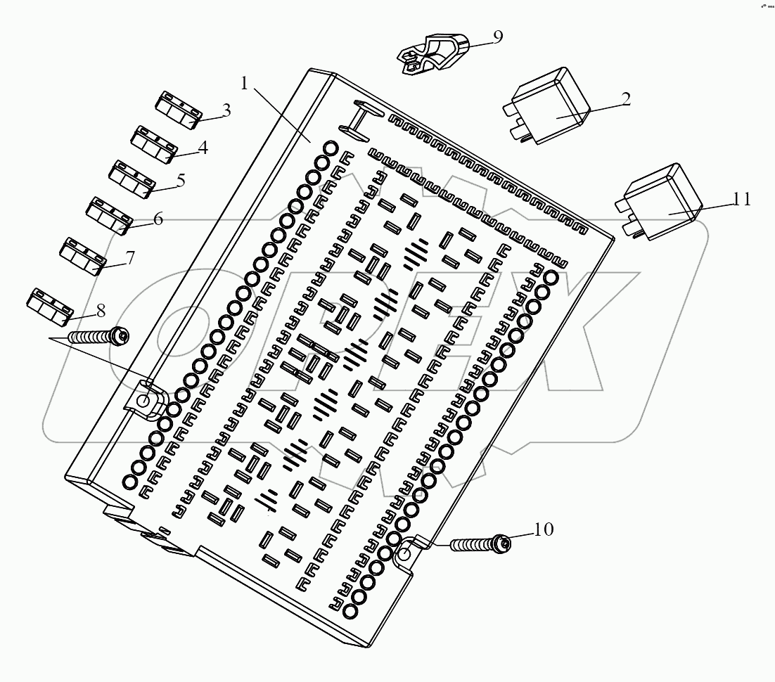 Fuse Case Assembly with Relays