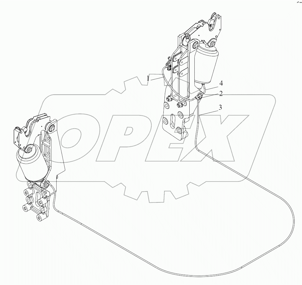  Задней подвеска кабины (III)