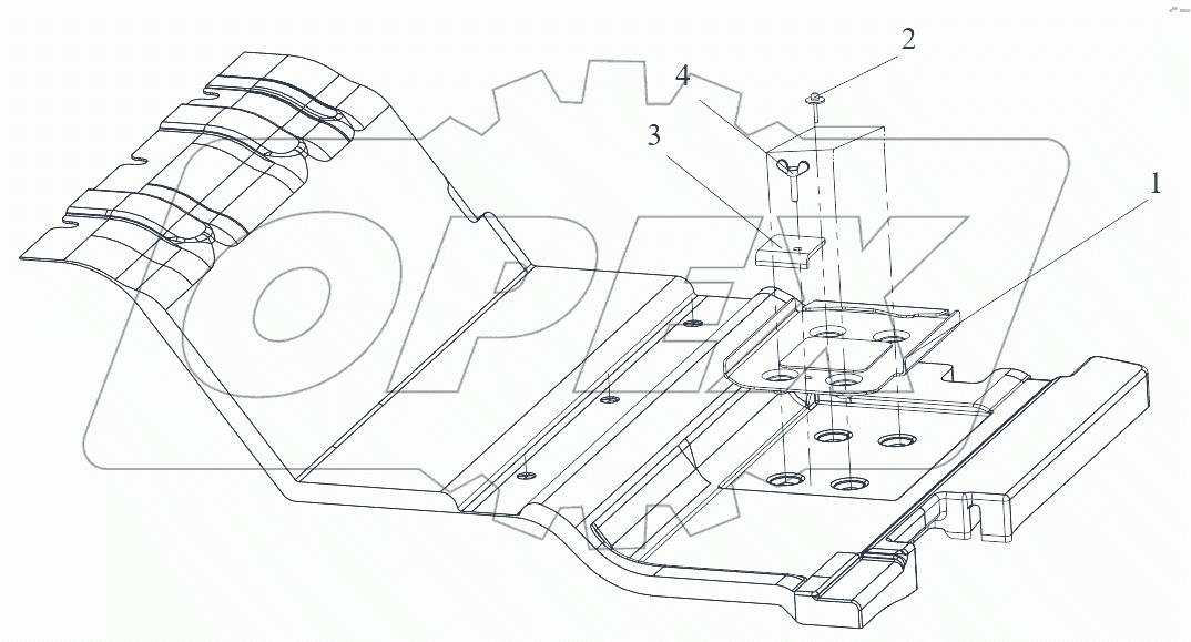  Кронштейн домкрата