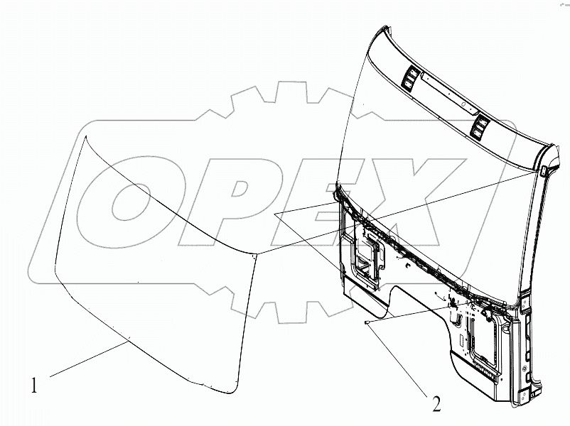  Лобовое стекло