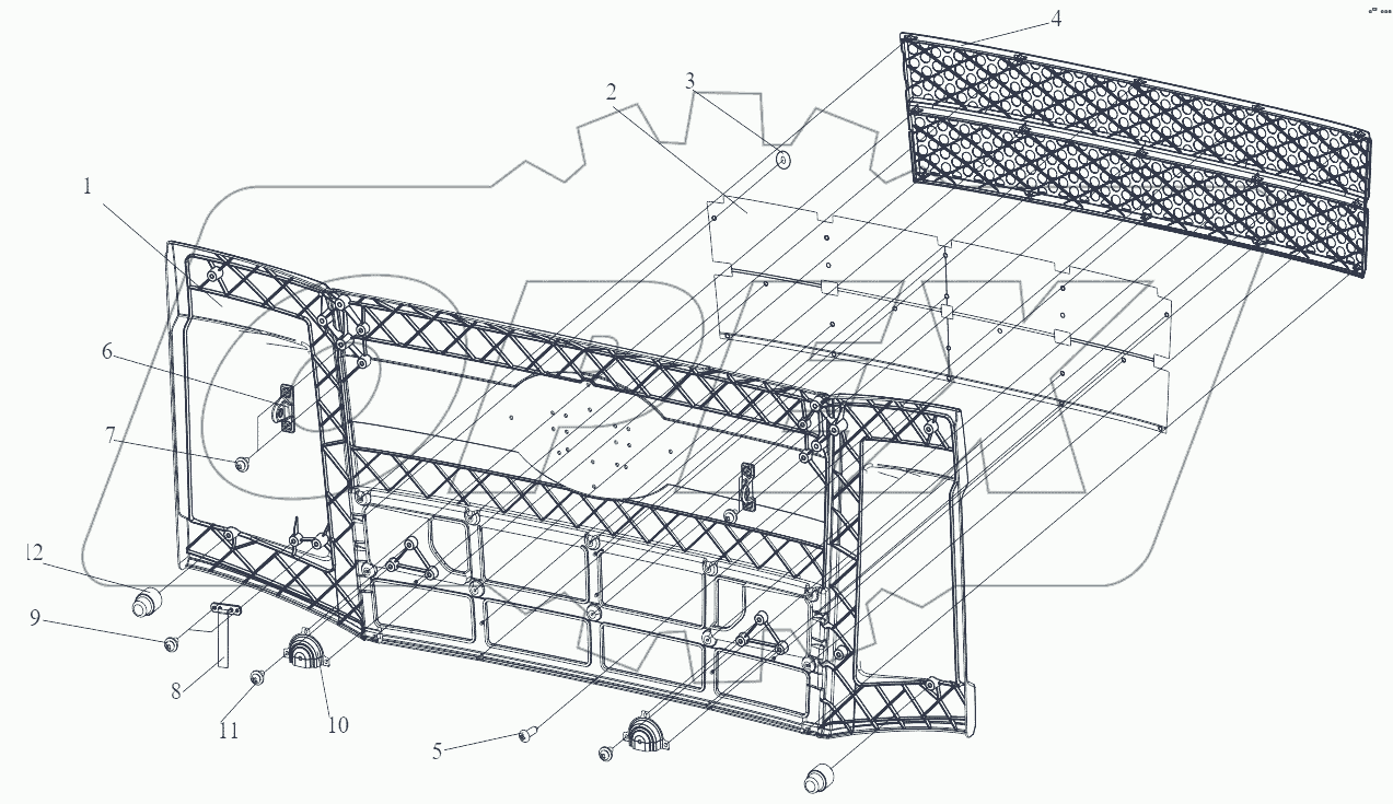  Наружная панель передка