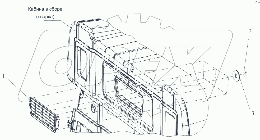  Вентиляционная решетка задка
