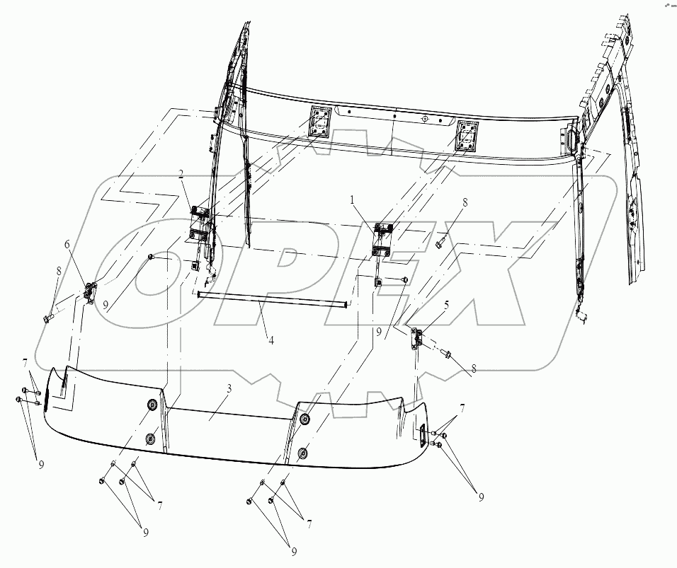  Солнцезащитный козырек на крышу