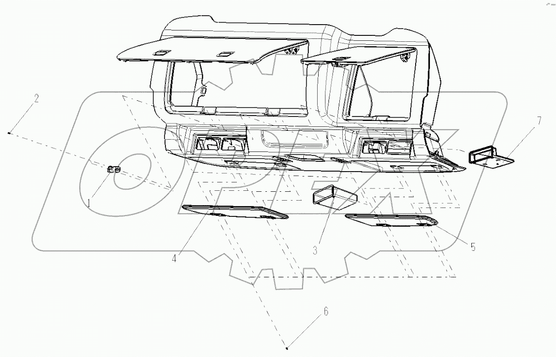 Компоненты верхнего отсека (V)