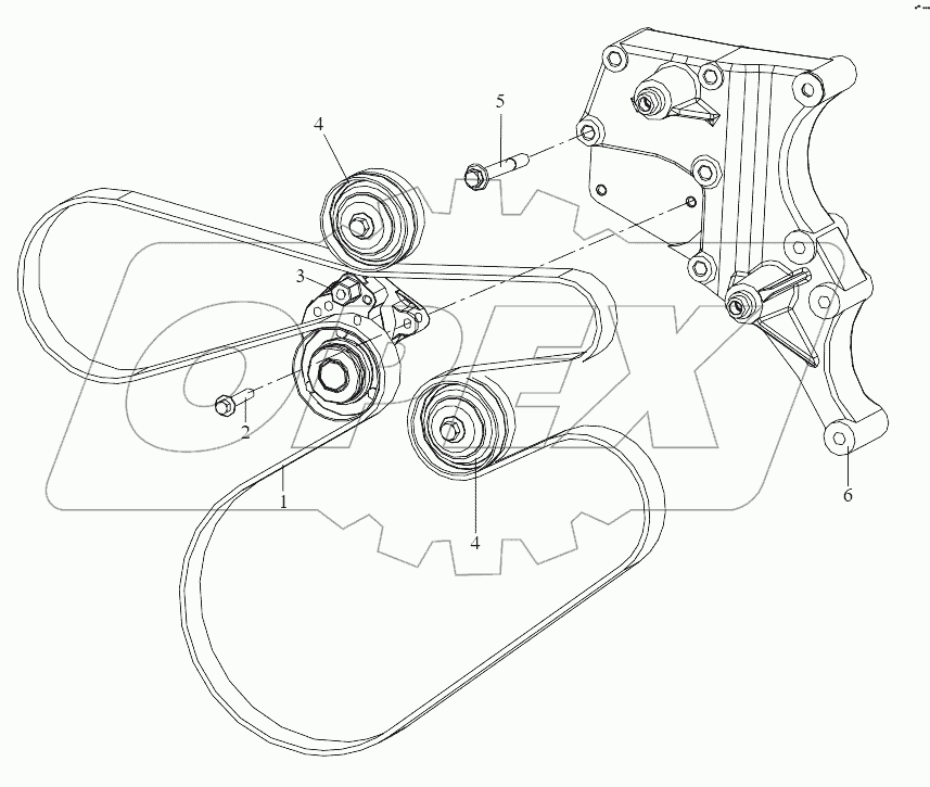  Натяжной шкив