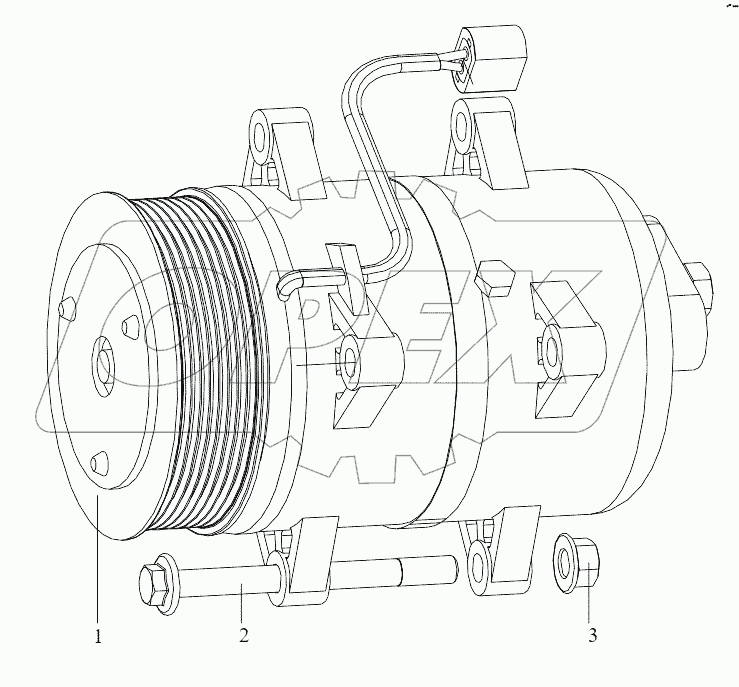  Компрессор с воздушным охлаждением
