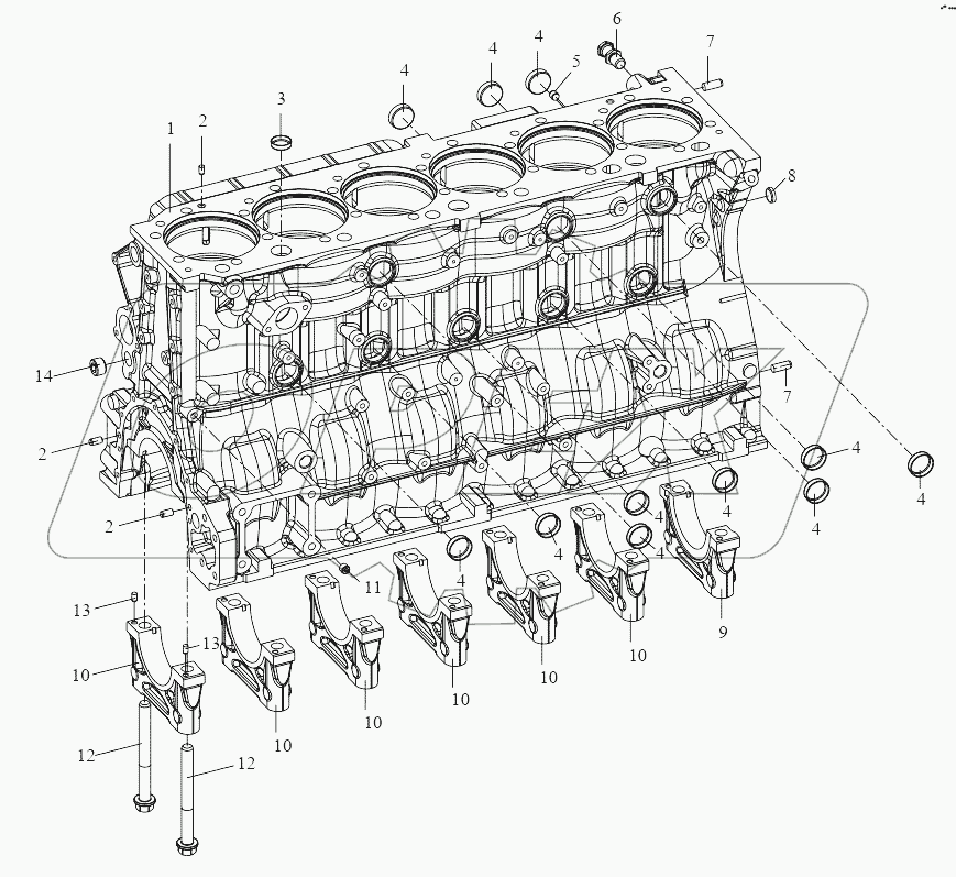  Блок цилиндров