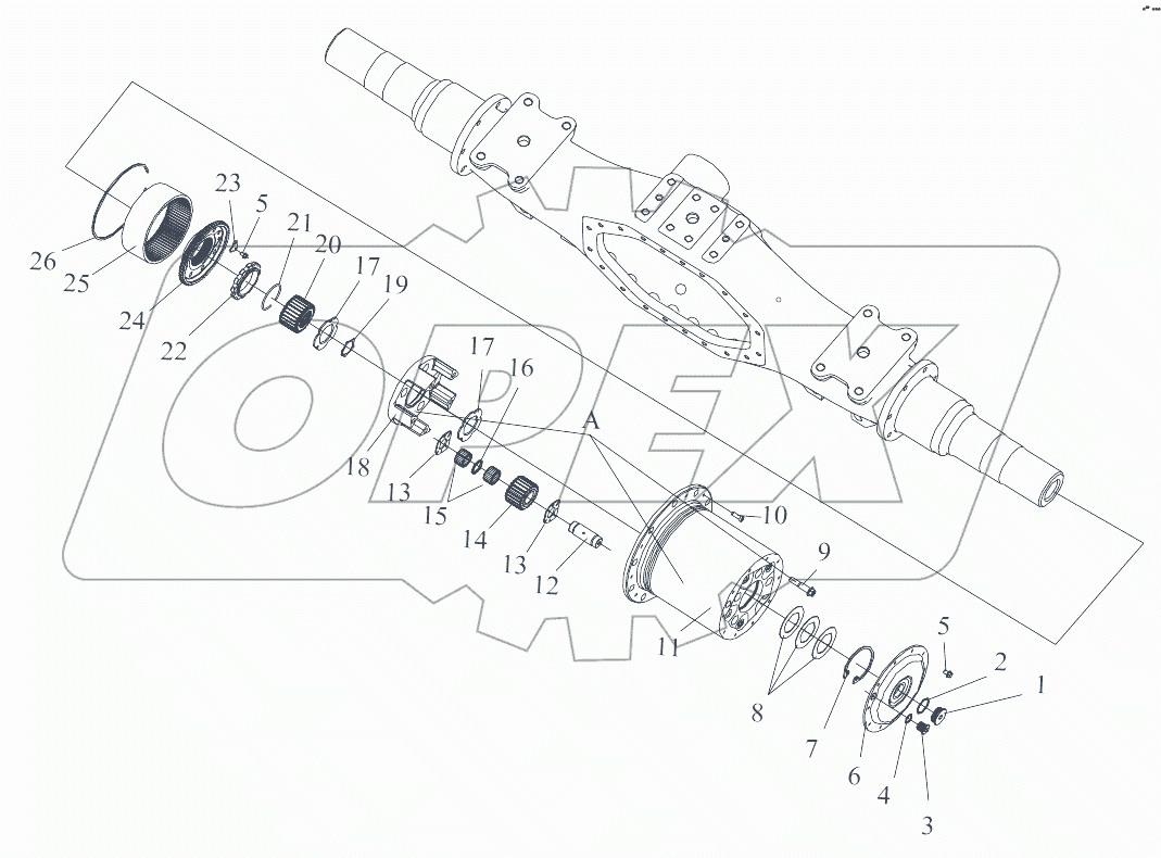  Колесный редуктор