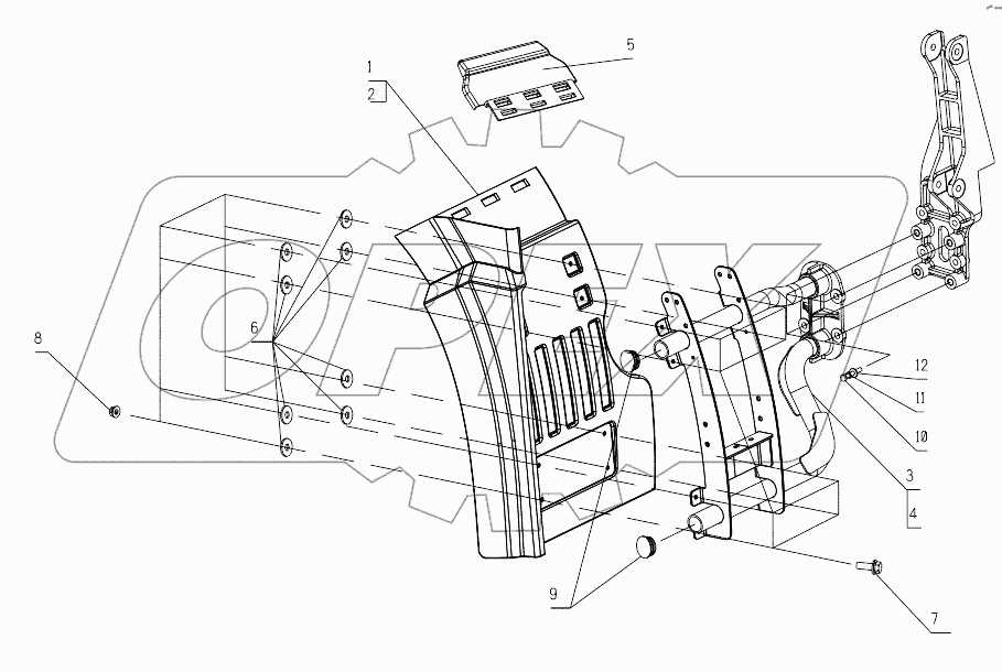  Задний брызговик
