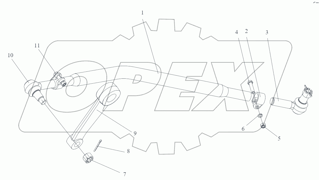  Продольная рулевая тяга