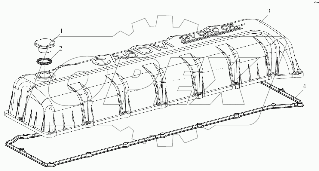  Кожух головки блока цилиндров