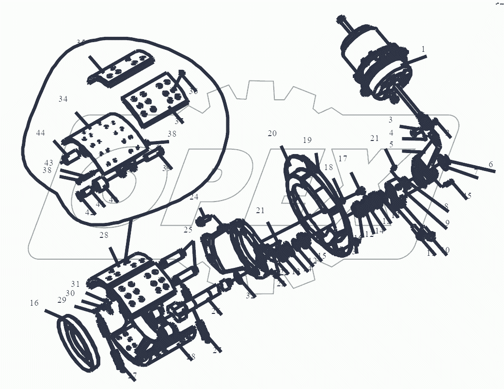  Тормоз промежуточного моста