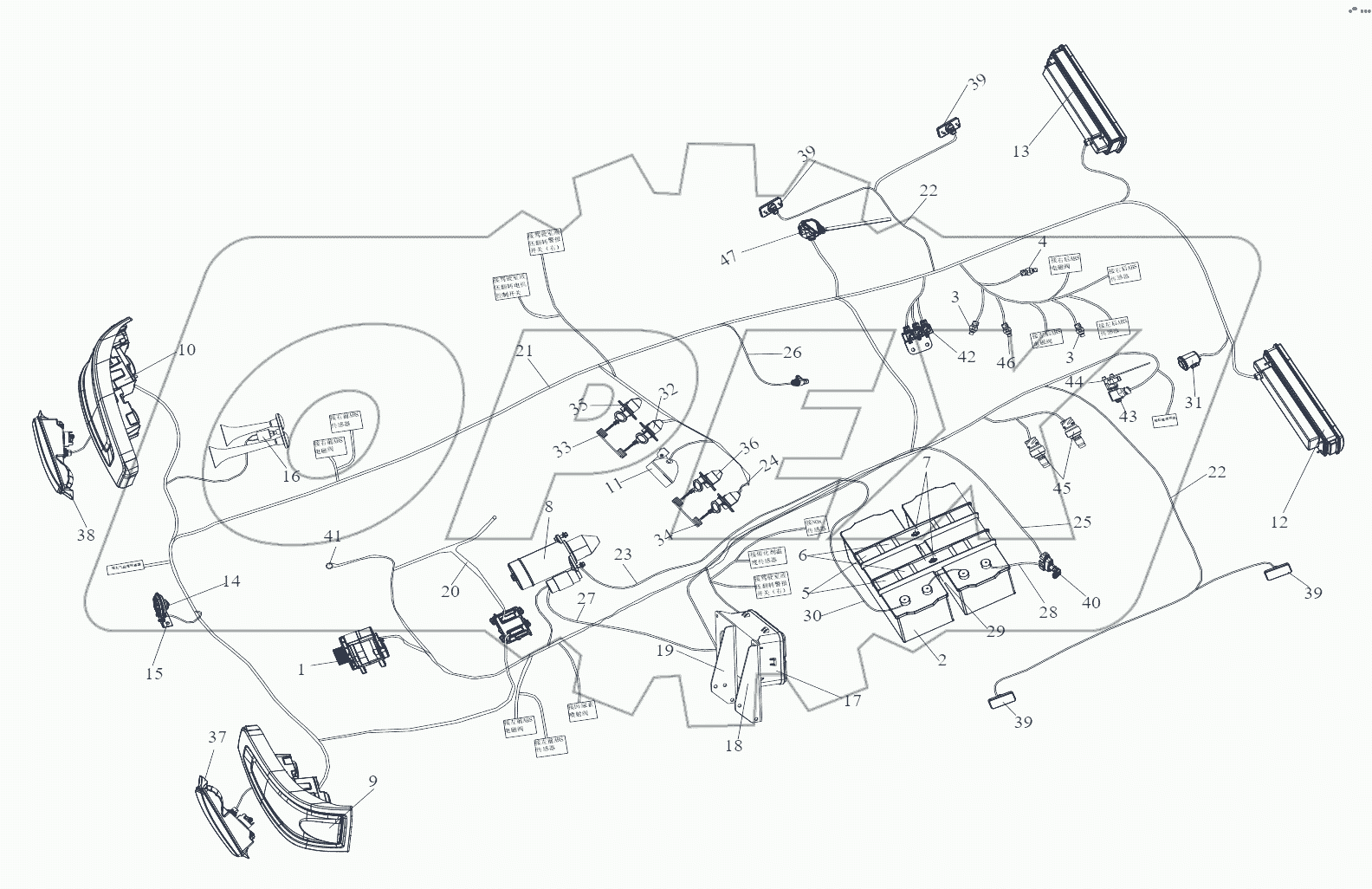  Электрооборудование шасси