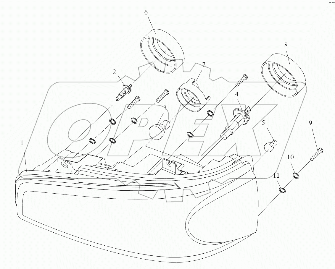  Комбинация переднего освещения