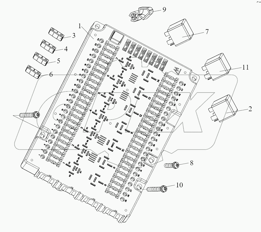  Блок предохранителей с реле