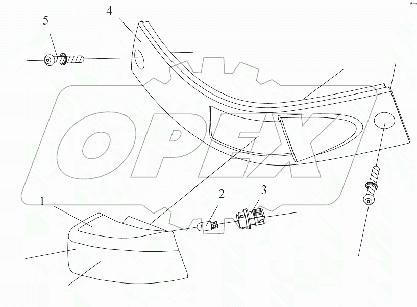  Передний габаритный фонарь