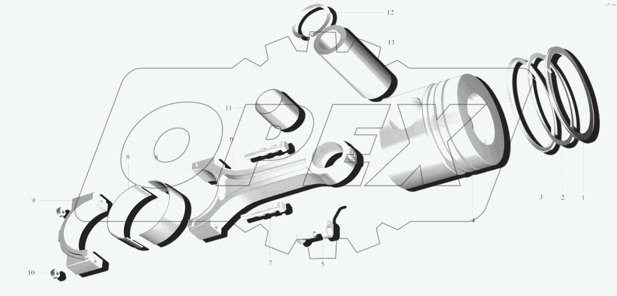 Piston & connecting rod