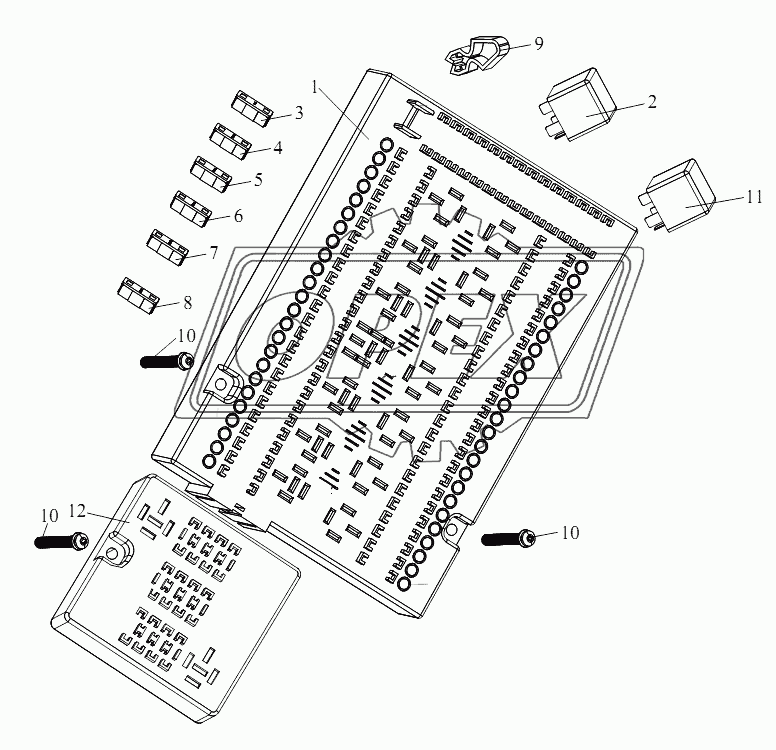 Блок предохранителей с реле (I)